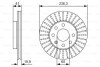 Тормозной диск OPEL/DAEWOO Astra/Combo/Corsa/Kadett/Vectra/Lanos \'\'F PR2 BOSCH 0986479S98 (фото 1)