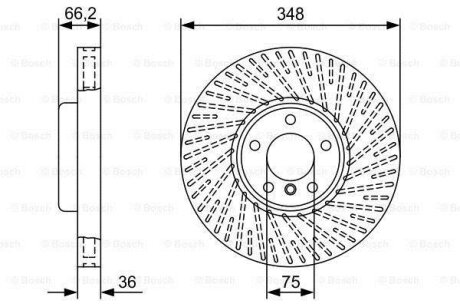 ДИСК ГАЛЬМIВНИЙ ПЕРЕДНIЙ BOSCH 0 986 479 W20