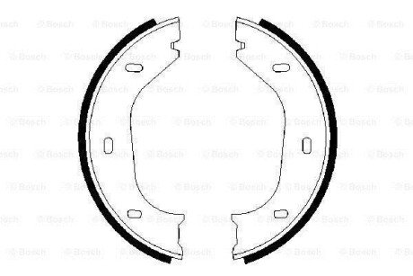 Колодки тормозные барабанные BOSCH 0986487202