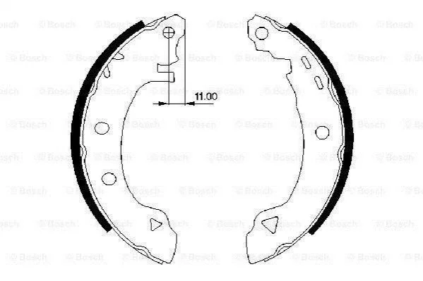 Колодки дискового гальма BOSCH 0986487295 (фото 1)