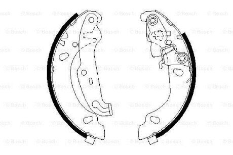 Тормозные колодки комплект. BOSCH 0986487624