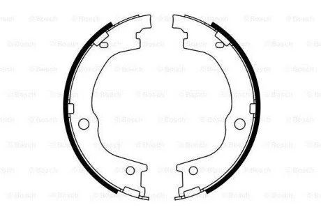 Гальмівні колодки, барабанні BOSCH 0986487780