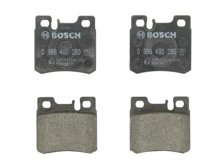 Комплект гальмівних колодок, дискове гальмо BOSCH 0986490260