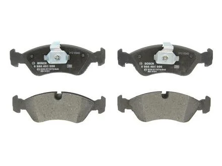 Комплект тормозных колодок, дисковый тормоз BOSCH 0986491900