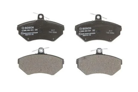 Колодка торм. диск. AUDI/VW PASSAT/A4 передн. BOSCH 0 986 494 021