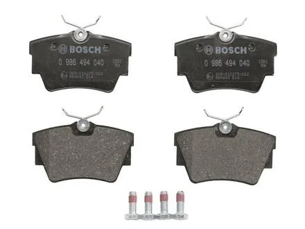 Комплект тормозных колодок, дисковый тормоз BOSCH 0986494040