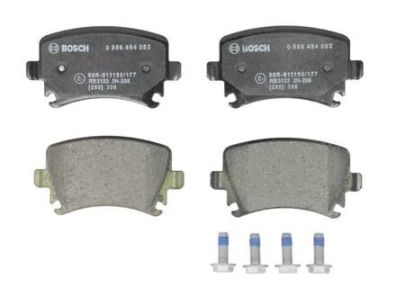 Комплект гальмівних колодок, дискове гальмо BOSCH 0986494053