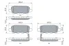 Комплект тормозных колодок, дисковый тормоз BOSCH 0986494090 (фото 5)
