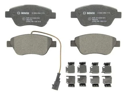 Комплект гальмівних колодок, дискове гальмо BOSCH 0986494113