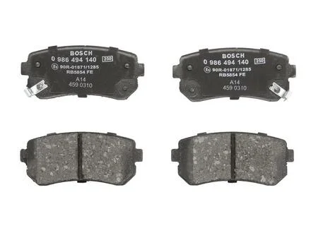 Комплект тормозных колодок, дисковый тормоз BOSCH 0986494140