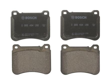 Комплект тормозных колодок из 4 шт. дисков BOSCH 0986494166