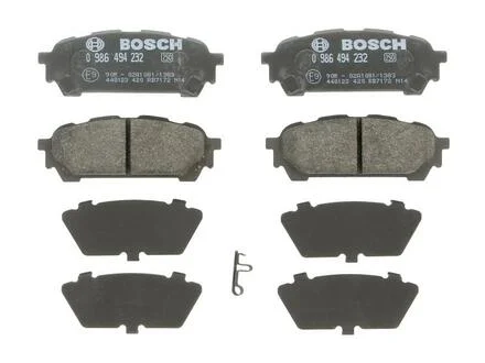 Тормозные колодки комплект. BOSCH 0986494232