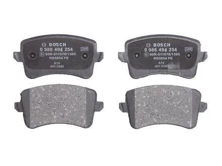 Комплект гальмівних колодок, дискове гальмо BOSCH 0986494254