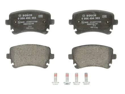 Колодка гальм. диск. AUDI, VW T5 задн. BOSCH 0 986 494 303