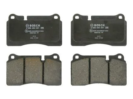 Колодка торм. диск. LAND ROVER передн. BOSCH 0 986 494 351
