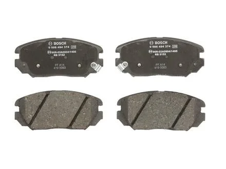 Комплект гальмівних колодок, дискове гальмо BOSCH 0986494374