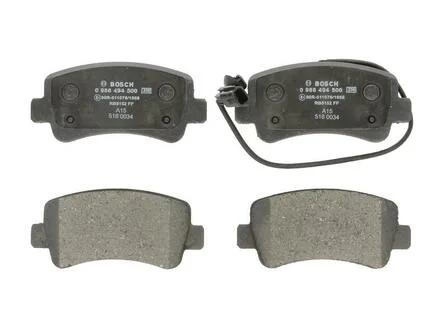 Комплект тормозных колодок, дисковый тормоз BOSCH 0986494500