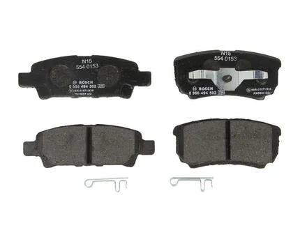 Комплект тормозных колодок, дисковый тормоз BOSCH 0986494502