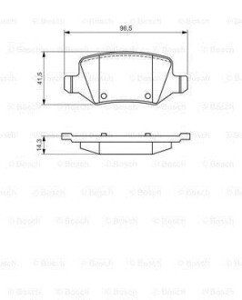 Тормозные колодки дисковые MERCEDES A(W168,W169)/B(W245)/Vaneo "R "98>> BOSCH 0986494569 (фото 1)