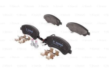 Комплект гальмівних колодок передн, FORD TRANSIT, TRANSIT TOURNEO 22D 0406-0814 BOSCH 0986494613
