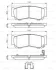 Комплект гальмівних колодок задн, HYUNDAI H-1, H-1 / STAREX, H-1 CARGO, SANTA FÉ II, SANTA FÉ II/SU BOSCH 0986494628 (фото 8)