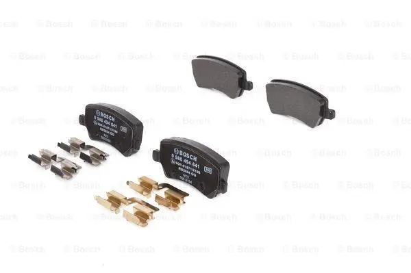 Комплект гальмівних колодок задн, VOLVO S60 II, S80 II, V60 I, V70 III, V70 III/KOMBI, XC60 I, XC70 BOSCH 0986494641 (фото 1)