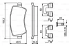 Комплект гальмівних колодок задн, VOLVO S60 II, S80 II, V60 I, V70 III, V70 III/KOMBI, XC60 I, XC70 BOSCH 0986494641 (фото 8)