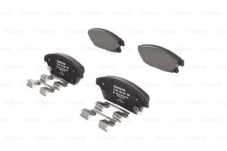Комплект гальмівних колодок передн, CADILLAC ATS CHEVROLET CRUZE, ORLANDO, TRAX, VOLT OPEL AMPERA BOSCH 0986494657