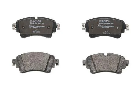 Комплект гальмівних колодок з 4 шт. дисків BOSCH 0986494833
