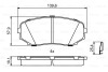 Комплект гальмівних колодок, дискове гальмо BOSCH 0986494879 (фото 1)