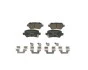 Комплект тормозных колодок, дисковый тормоз BOSCH 0986495319 (фото 4)