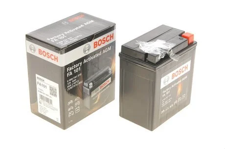 Аккумуляторная батарея 6Ah/100A (113х70х130/+R/B0) (мото) Factory Activated AGM BOSCH 0 986 FA1 010