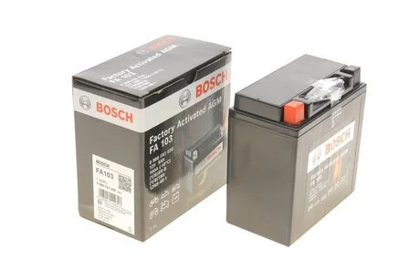 Акумуляторна батарея 9Ah/100A (135x75x139/+L/B0) (AGM) Factory Activated AGM BOSCH 0 986 FA1 030