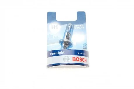 Автолампа Pure Light H1 P14,5s 55 W прозора BOSCH 1987301005