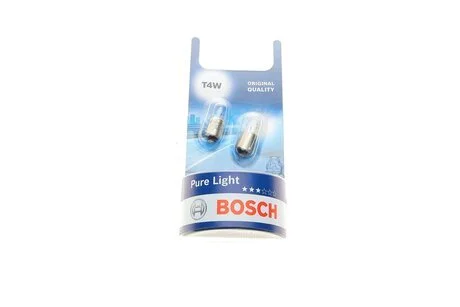 Автолампа Pure Light T4W BA9s 4 W прозрачная BOSCH 1987301023
