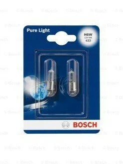 Автолампа Pure Light H6W BAX9s 6 W BOSCH 1987301035