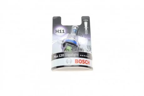 Автолампа Gigalight Plus 120 H11 PGJ19-2 55 W прозора BOSCH 1987301133