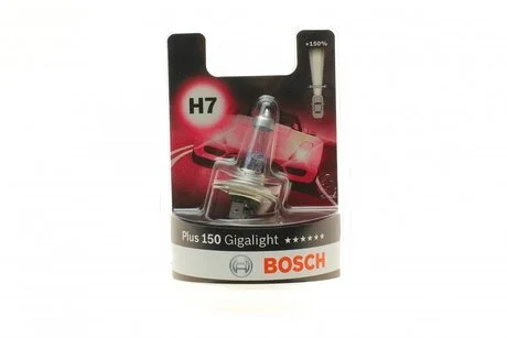 Автолампа Gigalight Plus 150% H7 PX26d 55 W BOSCH 1987301137