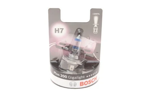 ЛАМПА РОЗЖАР Plus 200 Gigalight H7 / *2 BOSCH 1 987 301 145