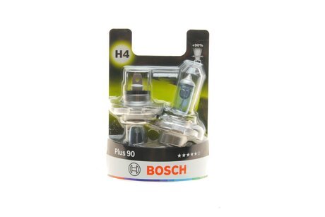 Лампа накаливания H4 12V 60/55W P43t +90 (комплект) BOSCH 1 987 301 422