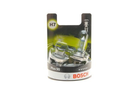 Лампа накаливания H7 12V 55W PX26d plus 90 (компл.) (выр-во) BOSCH 1987301423 (фото 1)