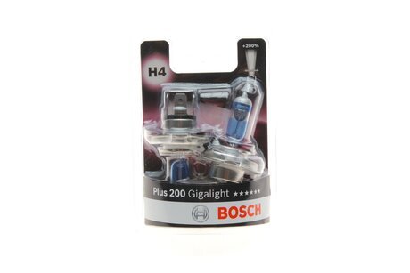 ЛАМПА РОЗЖАР Plus 200 Gigalight H4 / *2 BOSCH 1 987 301 435