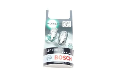 Автолампа Retrofit W5W W2,1x9,5d 1 W BOSCH 1987301505