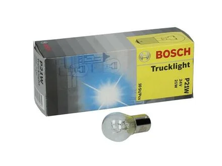Автолампа P21W BA15s 21 W BOSCH 1987302501