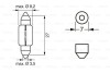 Автолампа C3W SV7-8 3 W прозрачная BOSCH 1987302528 (фото 6)