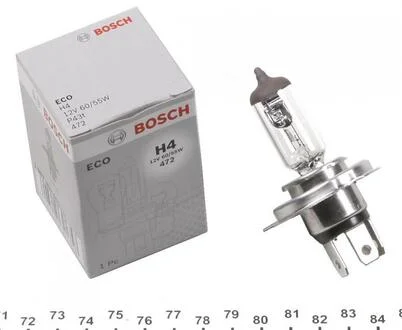 Автолампа ECO H4 P43t 55 W 60 W BOSCH 1987302803