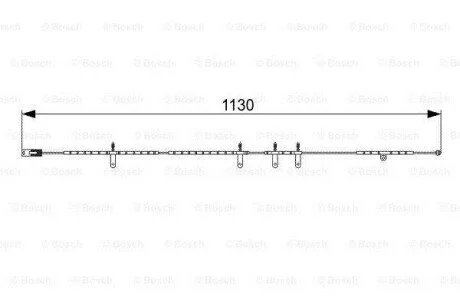 Датчик зносу гальм.колодок 1130mm MINI \'\'F \'\'1,4-1,6 \'\'01-08 BOSCH 1987473016