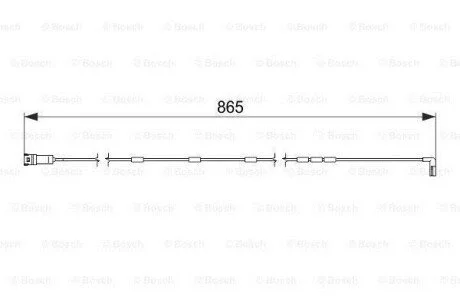 Датчик зношування диск.кол.перед BOSCH 1987474586