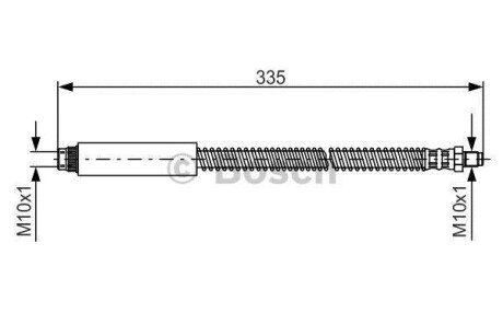Шланг гальмівний BOSCH 1 987 476 078