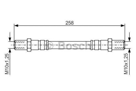 Тормозной шланг BOSCH 1987476192